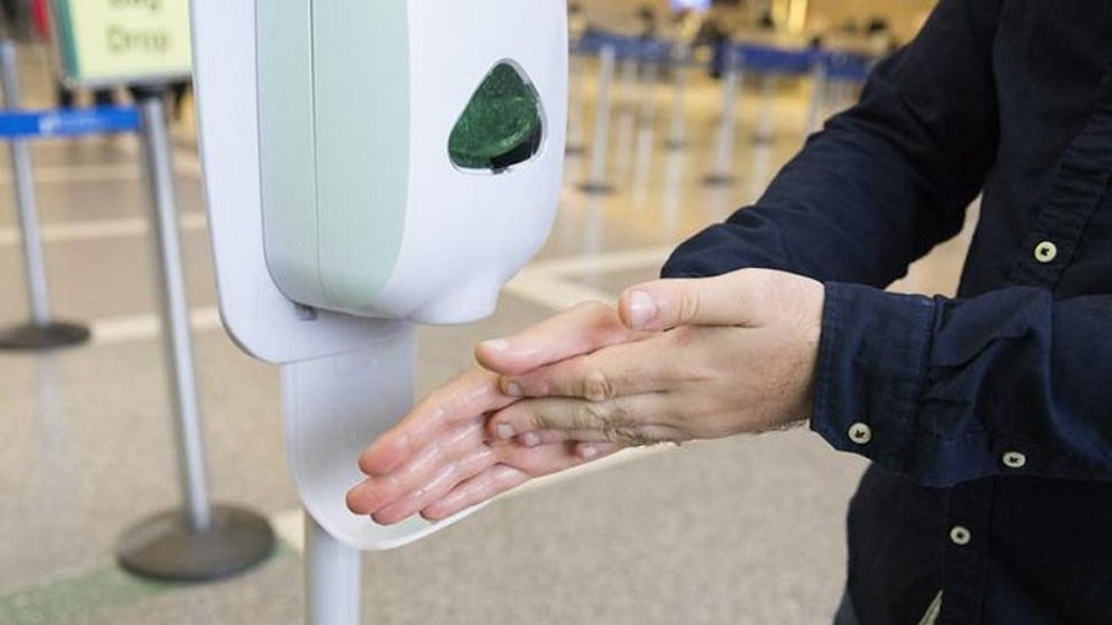 Hand gel stations smashed up 'for alcohol gel inside'