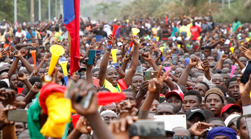 Thousands take to Bamako streets to celebrate overthrow of Malian President 