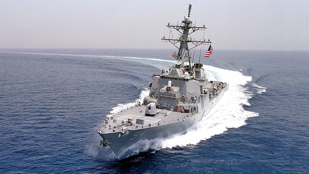 US undermining regional stability by sailing warships through Taiwan Strait: China