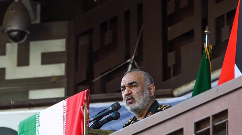 Zionist regime facing eternal defeat, IRGC cmdr. tells pro-Palestine rally