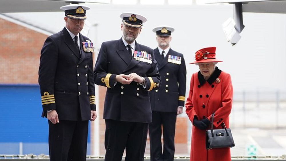 Queen visits aircraft carrier prior to its deployment to Indo-Pacific 