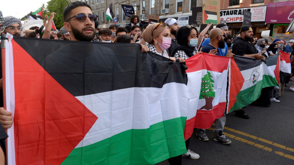 Huge rally in Washington anti-Palestine atrocities as US MPs back Israel