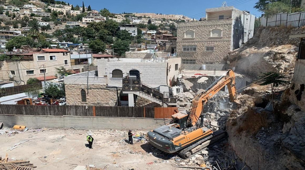 Israel demolishes Palestinian home in Silwan neighborhood of al-Quds