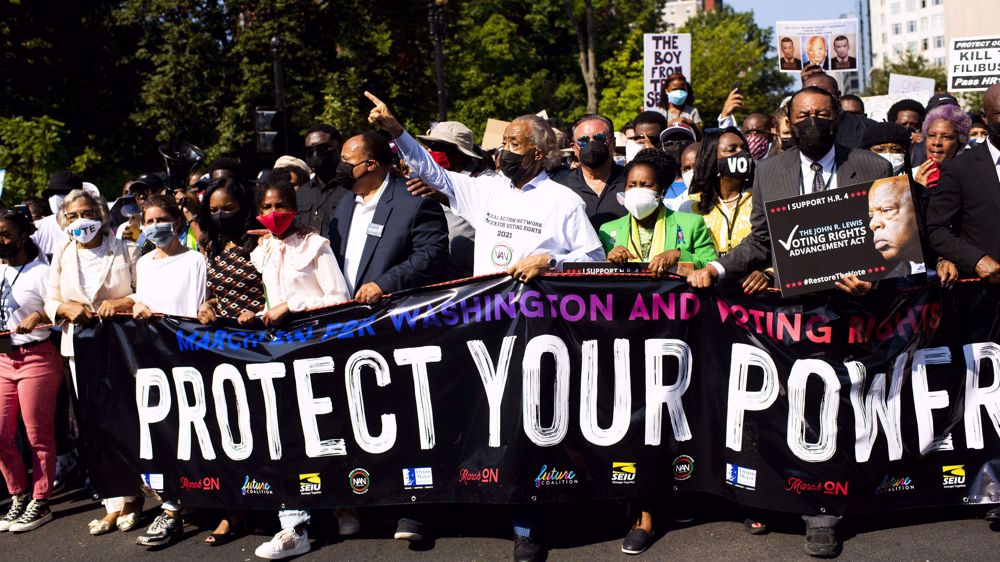 Thousands march in Washington, US cities for voting rights