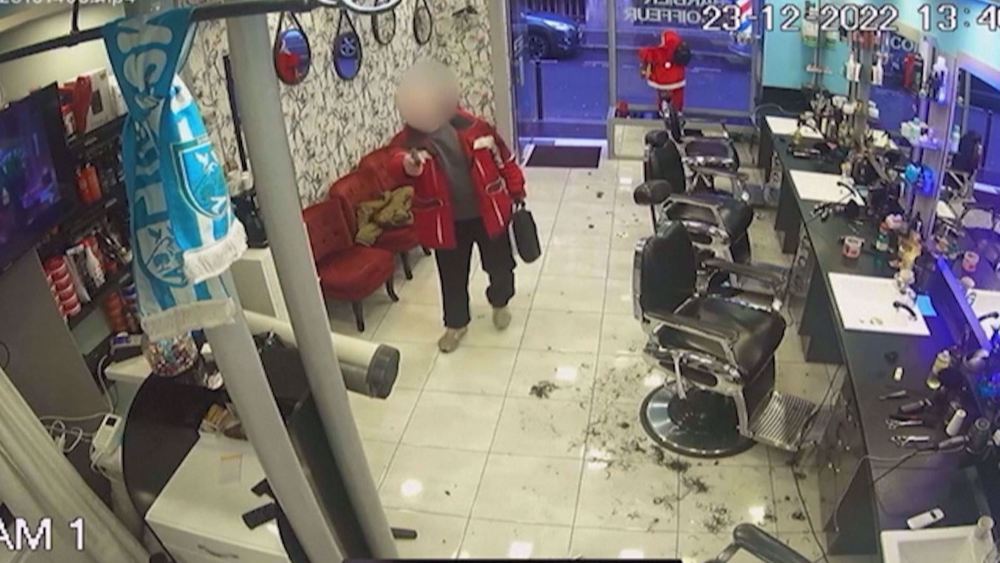 Paris shooting: Surveillance footage shows suspect entering barbershop