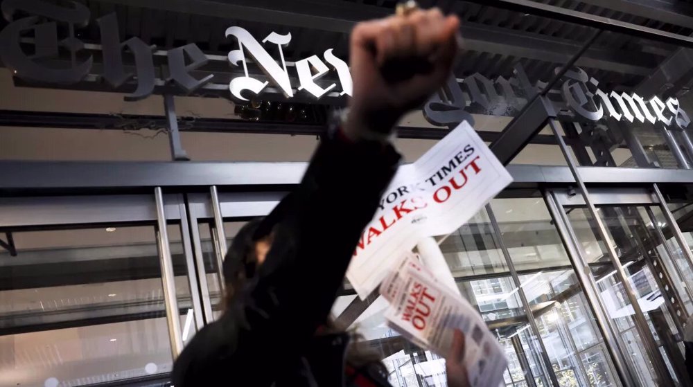 New York Times employees stage first mass strike in 40 years over wage dispute