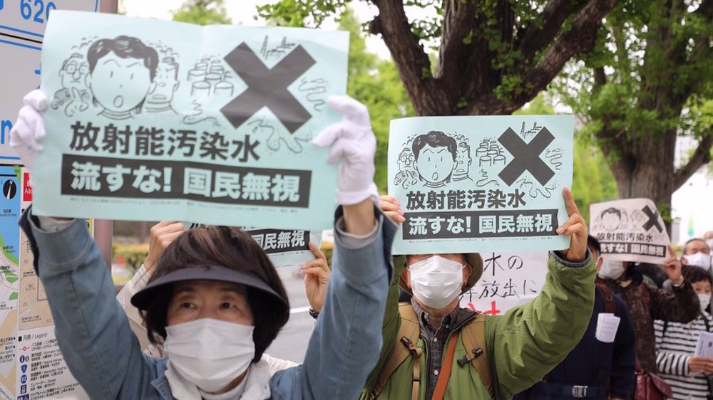 Fukushima residents rally against plan to discharge nuclear-contaminated water into sea