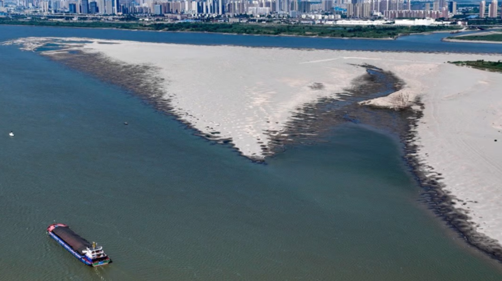 China's Yangtze river shrinks as heatwave, drought threaten crops