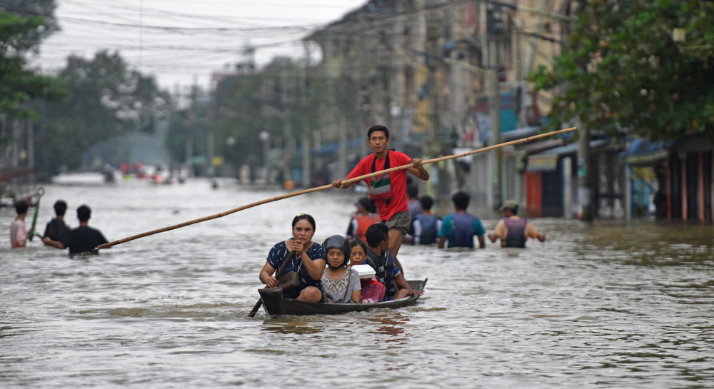 14,000 displaced in Myanmar after record rain sparks floods