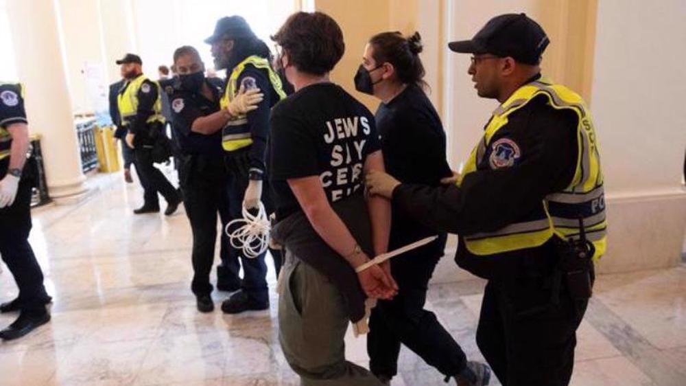 US Capitol police arrest 300 Jewish protesters demanding ceasefire in Gaza
