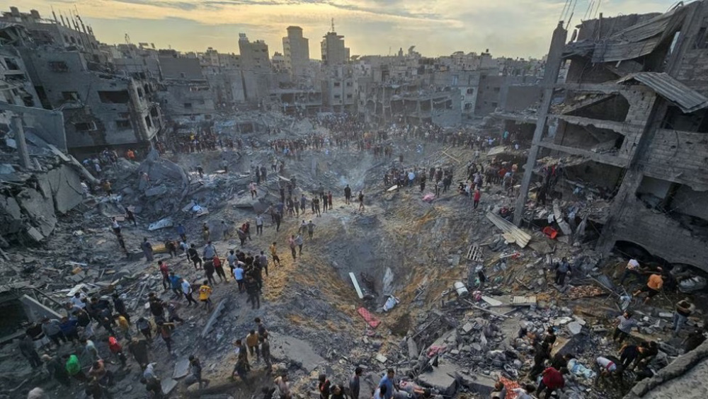 Jabalia refugee camp in Gaza hit again a day after deadly Israeli attack