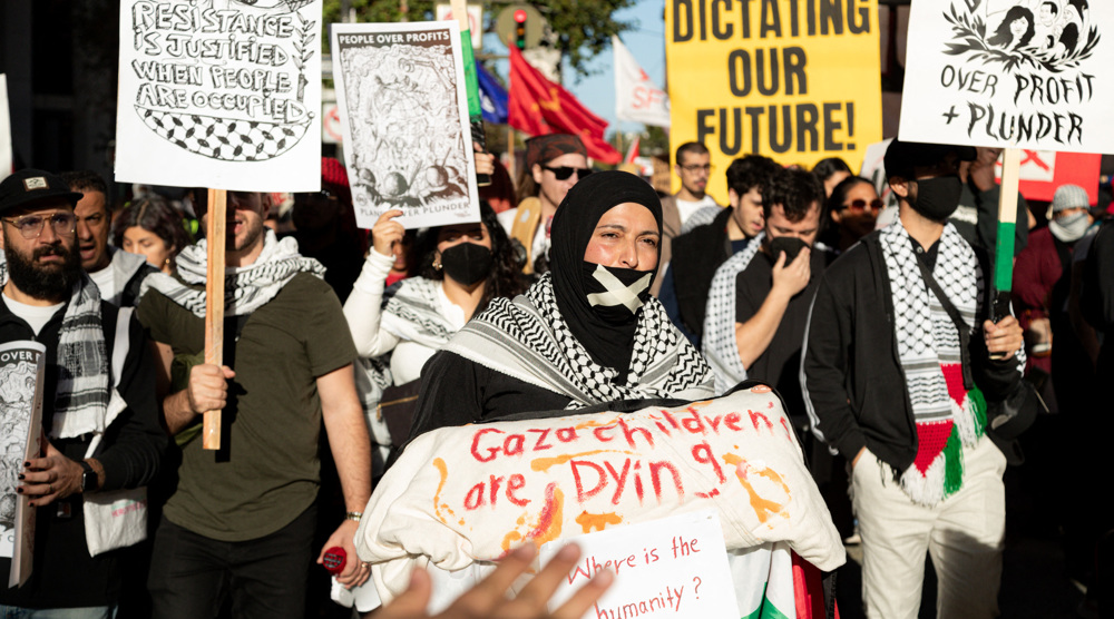 Activists march on APEC summit in US to condemn Gaza genocide 