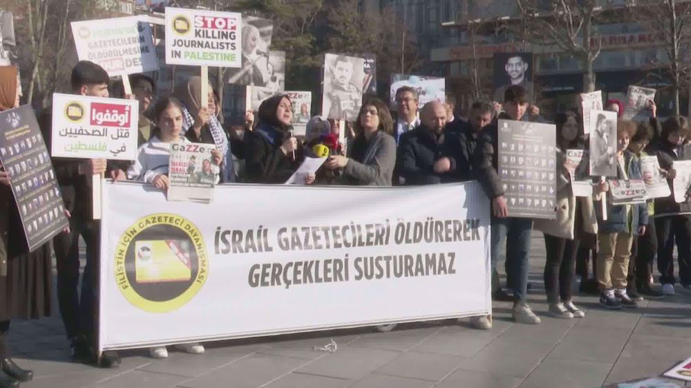Journalists in Turkey stand in solidarity with Palestinian counterparts