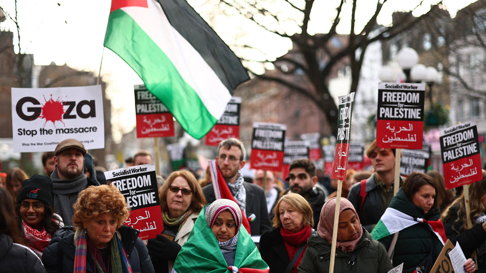 London students march in solidarity with palestine
