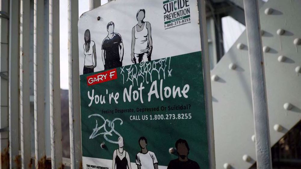 Study shows rise of suicides in US 