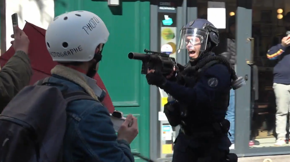 French police attack protesters after government's 'pension reform' plan approved