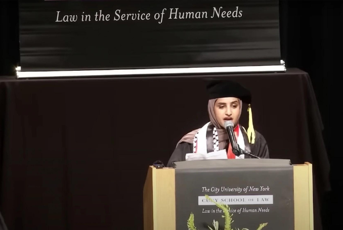 Hundreds of alumni rally behind US student under fire for criticizing Israel