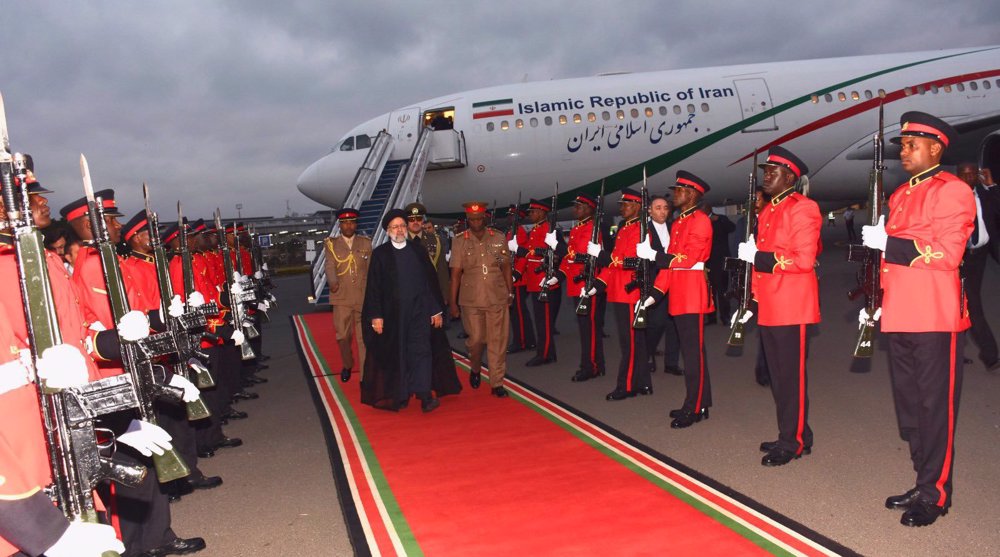 Iran president welcomed in Kenya on first leg of African tour