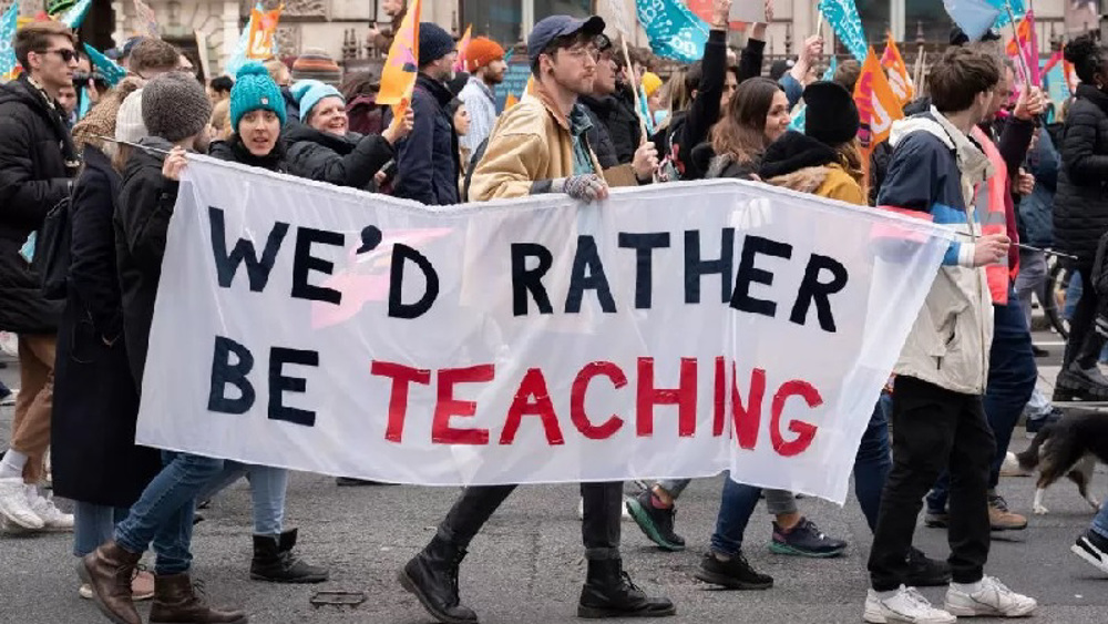 Teachers strike across UK