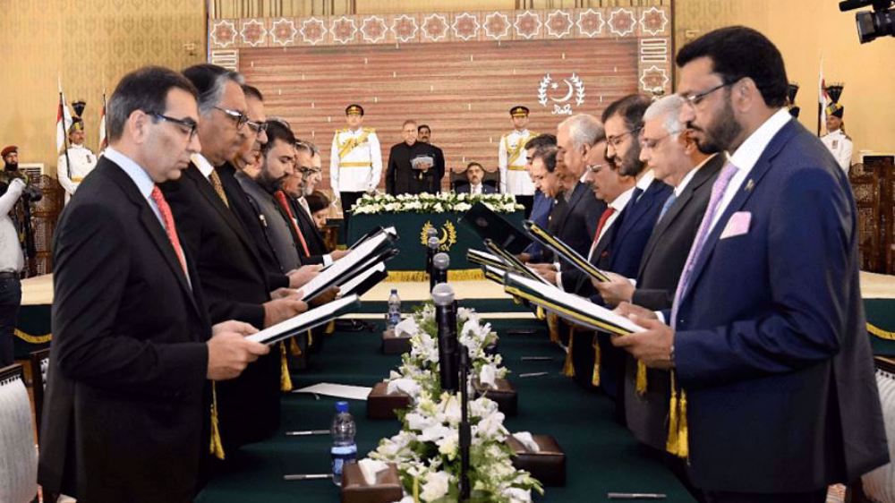 Pakistan's interim cabinet takes oath ahead of elections 
