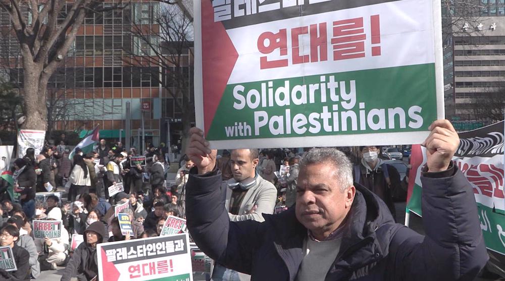 Pro-Palestine demonstrators once again on streets of Seoul