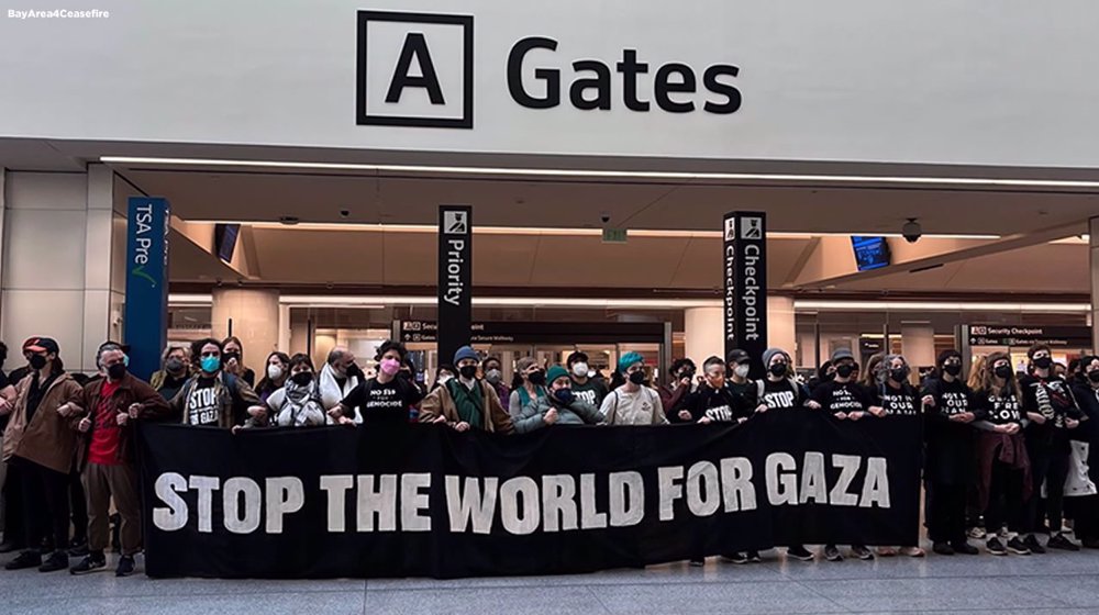 Protesters block San Francisco airport, demand permanent ceasefire in Gaza