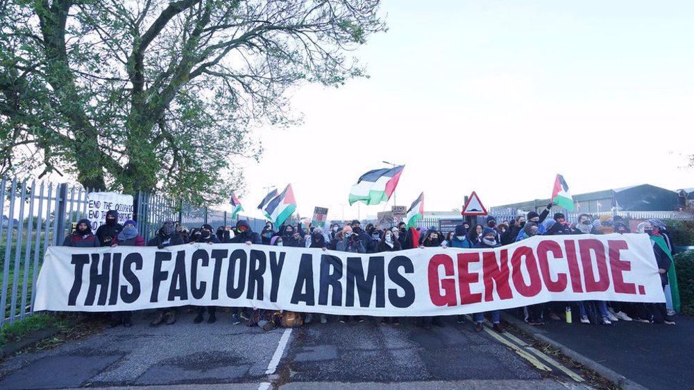 Protesters shut down UK arms factories over Gaza war complicity