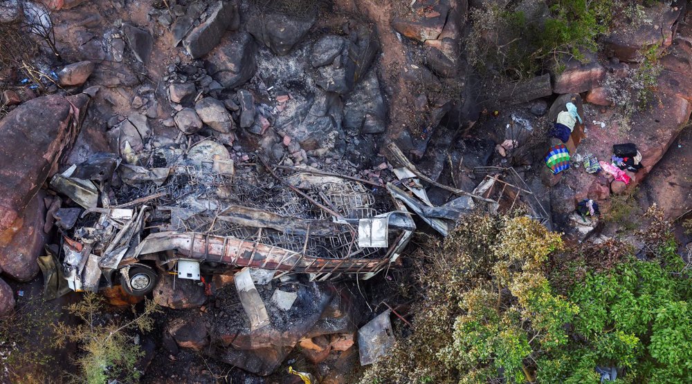 45 dead as bus heading to Easter festival falls off cliff in South Africa