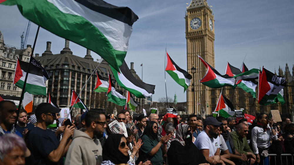 Protesters demand Britain stops arming Israel