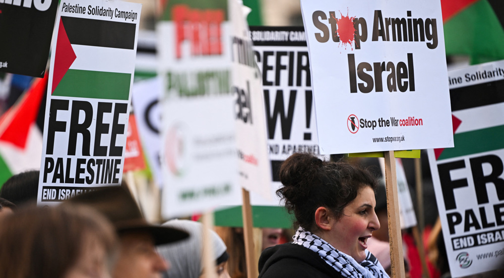 London demonstration calls for UK to stop exporting arms to Israel