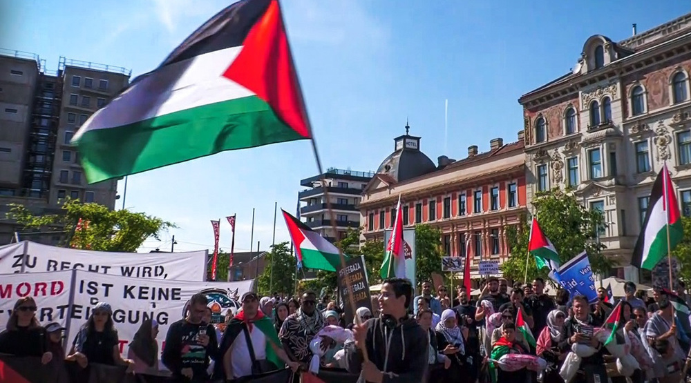 Austrians take to street in support of Gaza