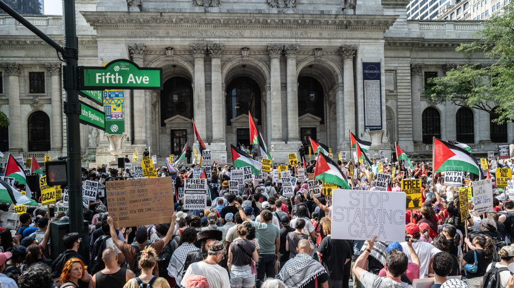 Thousands march in New York to protest starvation in Gaza