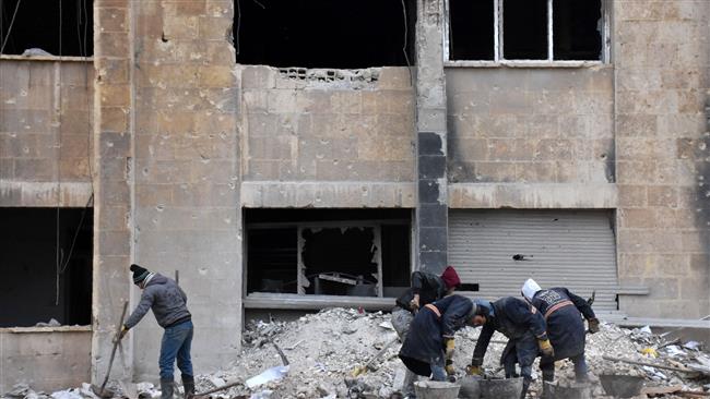 Syria begins rebuilding of eastern Aleppo