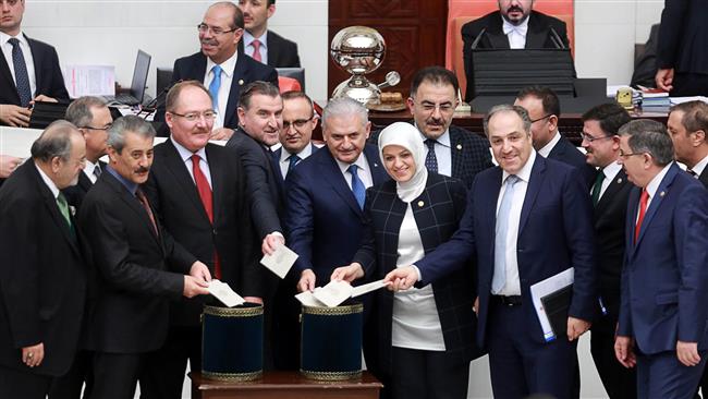 Turkish MPs advance Erdogan powers bill