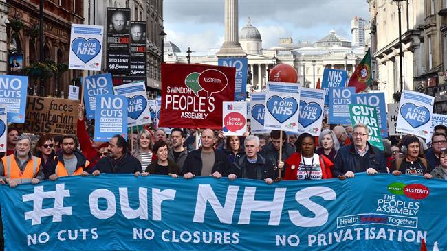 200K protest NHS cuts in London rally