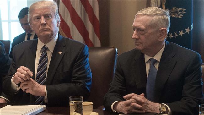 Mattis breaks with Trump on climate change 
