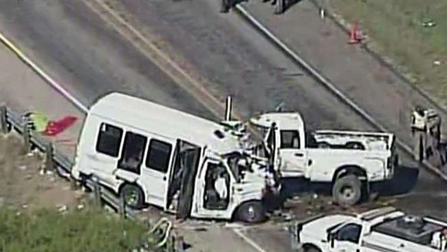 13 killed, 2 injured in Texas church bus crash