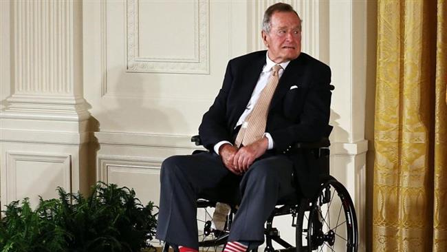 Ex-US President Bush Senior hospitalized again