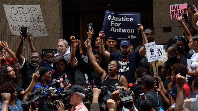Protests erupt after black teen killed by US police