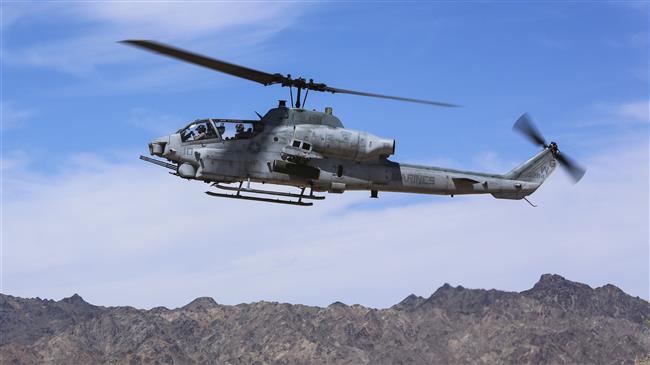 US military helicopter crashes, two pilots die