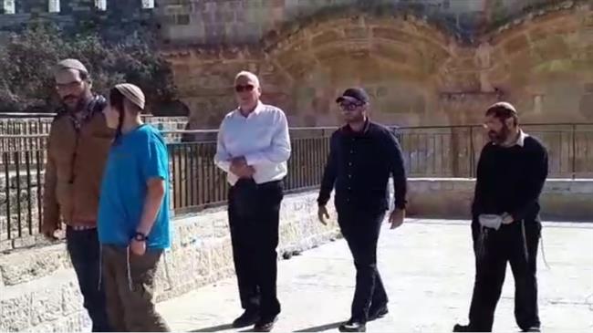 Israeli agriculture minister, settlers storm al-Aqsa Mosque compound in occupied al-Quds