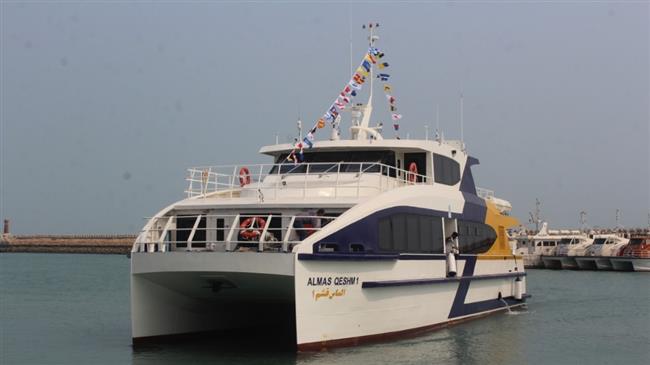 Iran-made passenger ship sets sail from Qeshm