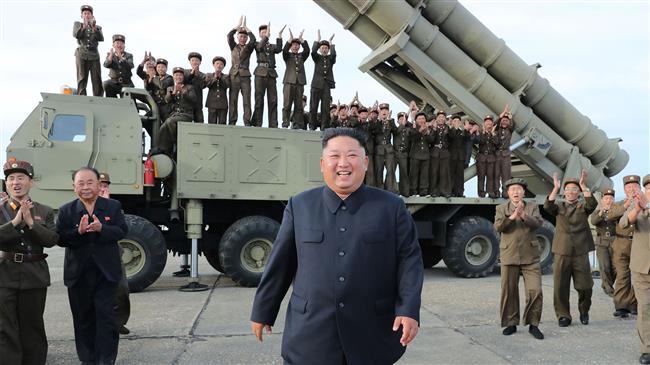 North Korean leader oversees test of launcher