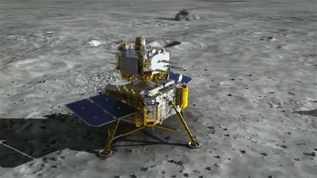 Chang'e-5 collects samples from untouched area of moon