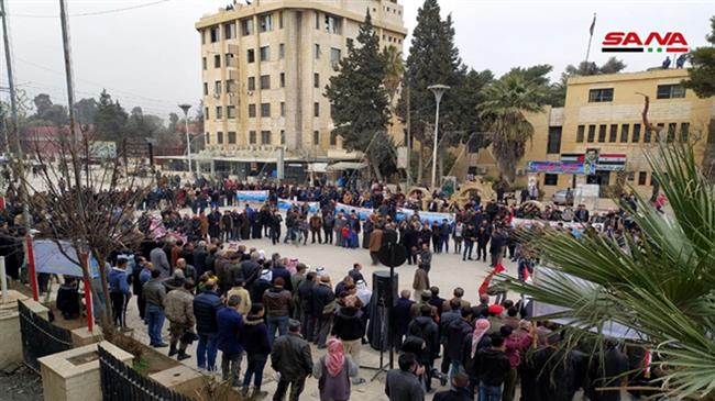 Syrians protest Kurdish militants’ siege in Hasakah province