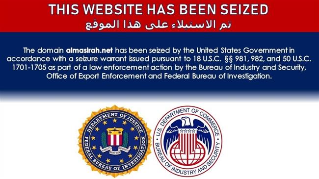 'US seizure of pro-resistance websites proves their influence' 