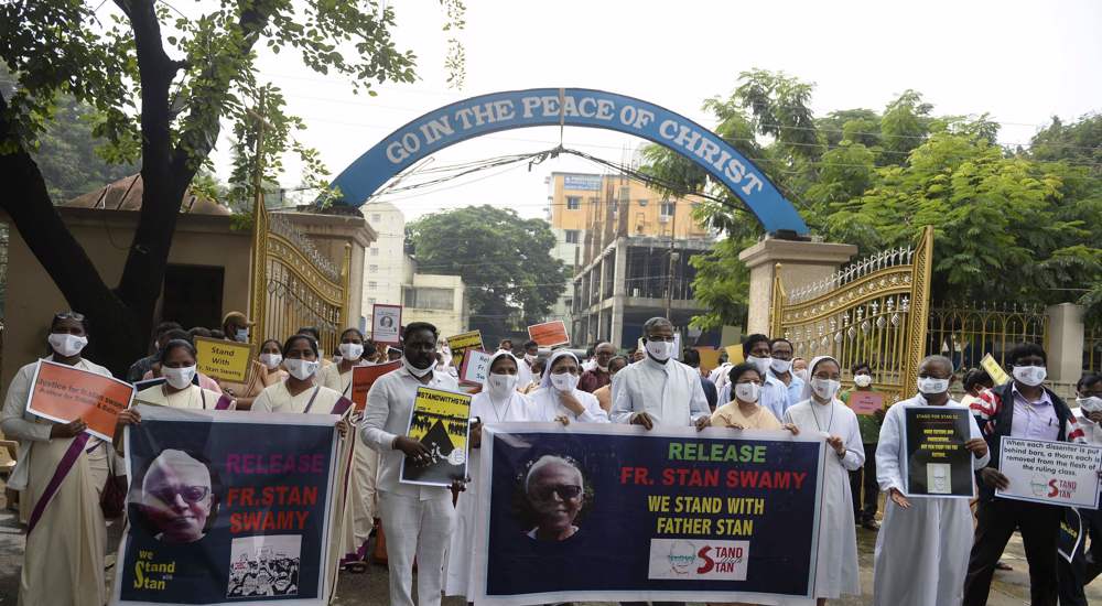 Indian opposition, UN urge release of elderly priest held on terror charges