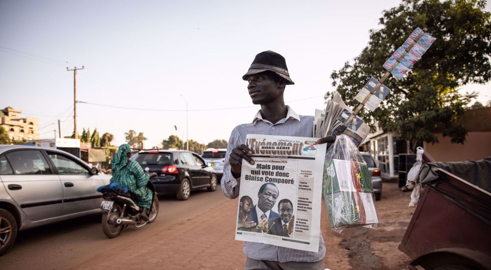 Burkina’s exiled former leader looms large over election