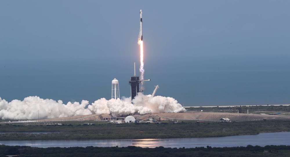 SpaceX sends NASA astronauts into orbit in historic launch
