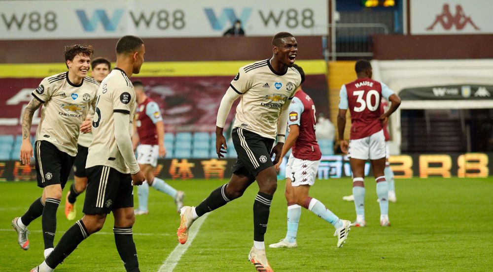 Premier League: Manchester United 3-0 Aston Villa